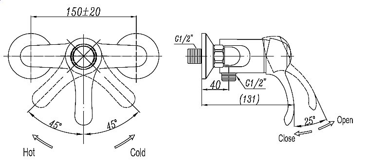 Смеситель для душа Cezares LIRA-DM-03 золото купить в интернет-магазине сантехники Sanbest