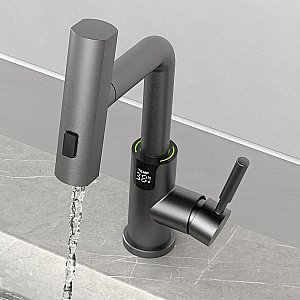 Смеситель для раковины Black&white Sky Day SD3028GM оружейная сталь матовая купить в интернет-магазине сантехники Sanbest