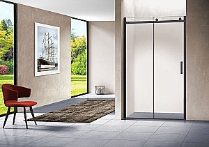 Душевая дверь Vincea COMO VPS-1C 130 черный/прозрачное купить в интернет-магазине Sanbest