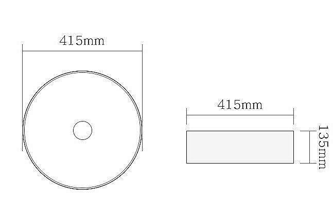 Раковина накладная SantiLine 41,5 SL-1054MB черная матовая купить в интернет-магазине Sanbest