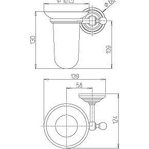 Стакан PAINI Duomo 88CR041BICER хром купить в интернет-магазине сантехники Sanbest