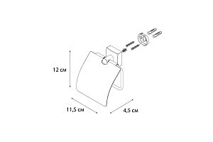 Держатель туалетной бумаги FIXSEN KVADRO FX-61310 купить в интернет-магазине сантехники Sanbest