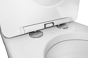 Унитаз напольный Azario Leo Tornado Flushing AZ-1253CT белый, безободковый, с бачком, с крышкой микролифт, слив торнадо купить в интернет-магазине Sanbest