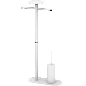 Стойка для ванной Boheme Venturo 10953-W-CR белый/хром купить в интернет-магазине сантехники Sanbest