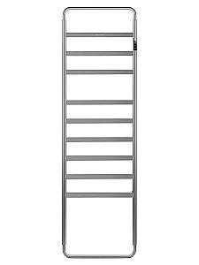 Полотенцесушитель электрический WONZON & WOGHAND DÜSSELDORF, Брашированный никель (WW-A204-BR) купить в интернет-магазине сантехники Sanbest