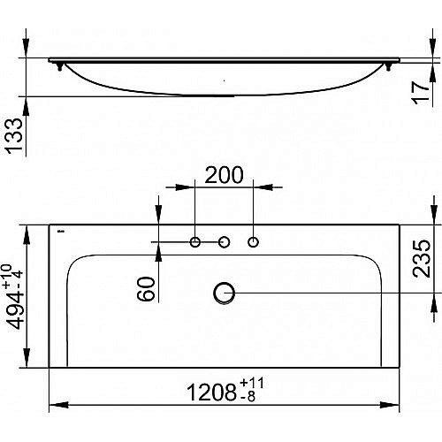 Раковина Keuco Plan 121 32980311203 белая купить в интернет-магазине Sanbest
