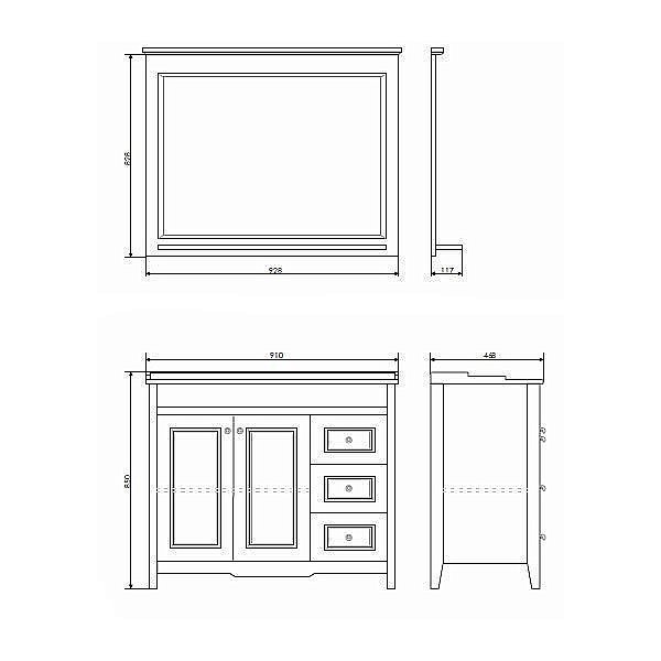 Зеркало Comforty Тбилиси 90 в ванную от интернет-магазине сантехники Sanbest