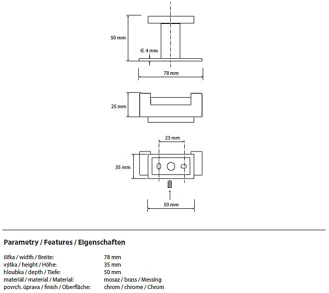 Крючок Bemeta Plaza 118106032 купить в интернет-магазине сантехники Sanbest
