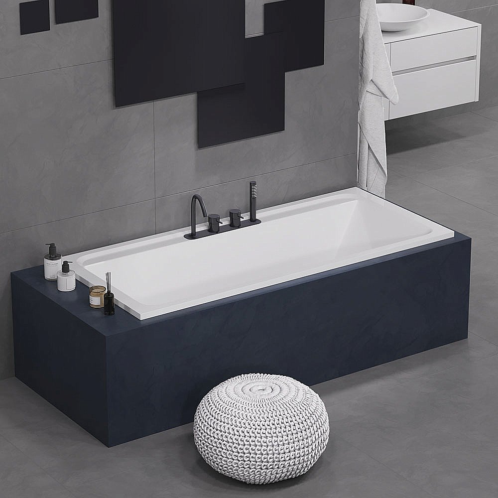 Ванна Alba Spa Barselona 2.0 ВПР0320200101 180х80 белая купить в интернет-магазине Sanbest