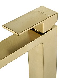 Смеситель для раковины высокий WONZON & WOGHAND CUBE, Брашированное золото (WW-88239016- BG) купить в интернет-магазине сантехники Sanbest