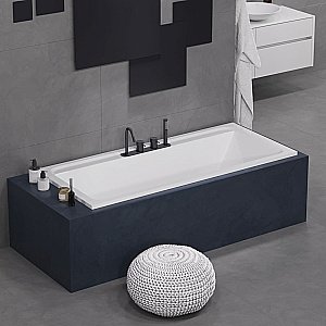 Ванна Alba Spa Barselona 2.0 ВПР0320200101 180х80 белая купить в интернет-магазине Sanbest