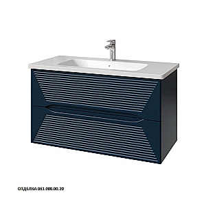 Тумба с раковиной Caprigo Modo-Terza 100 с интегрированной ручкой, цвет на выбор/эмаль для ванной в интернет-магазине Sanbest