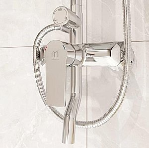 Душевая система Milardo Helic HELSB1FM06 хром купить в интернет-магазине сантехники Sanbest