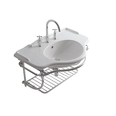 Раковина Globo Paestum 110 PA022.BI*1 белая купить в интернет-магазине Sanbest