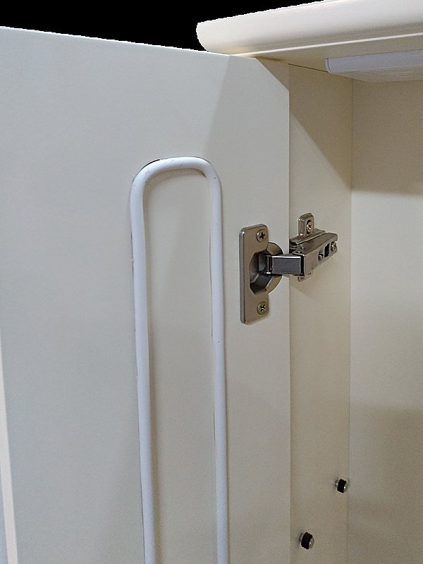 Зеркало со шкафом Misty Лувр 65 Слоновая кость в ванную от интернет-магазине сантехники Sanbest