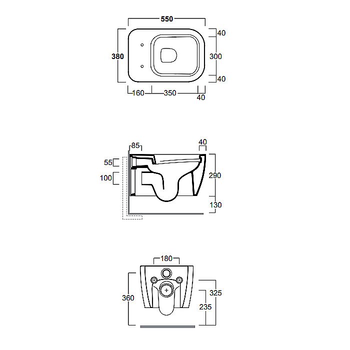 Унитаз подвесной Simas Henges HE18, безободковый, белый матовый купить в интернет-магазине Sanbest