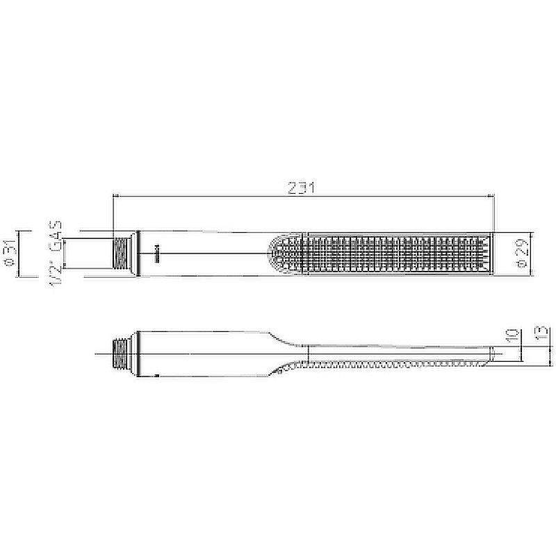 Душевая лейка Bossini Apice B00910.073 черная купить в интернет-магазине сантехники Sanbest