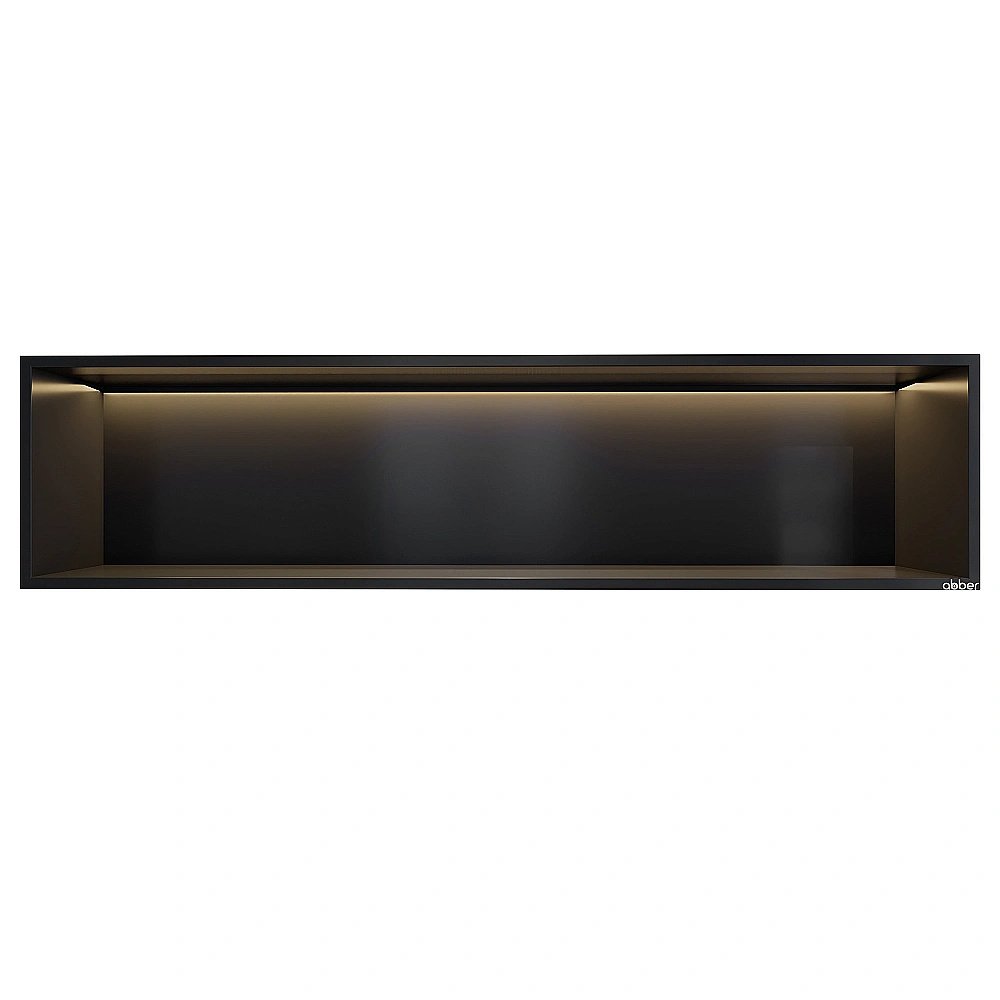 Скрытая настенная ниша Abber Nischen AN3006MB черная матовая купить в интернет-магазине сантехники Sanbest