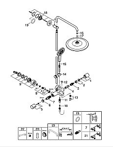 Душевая система Grohe Rainshower SmartActive 310 Mono 26657000 хром купить в интернет-магазине сантехники Sanbest