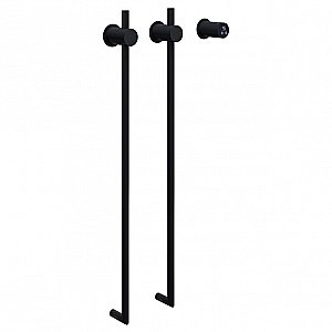 Полотенцесушитель электрический ABBER Charme AH4002MB черный матовый купить в интернет-магазине сантехники Sanbest