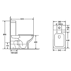 Унитаз напольный Azario Varo AZ-2171 белый, безободковый, с бачком, с крышкой микролифт купить в интернет-магазине Sanbest