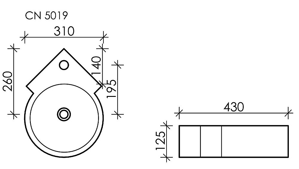 Раковина Ceramica Nova Element CN5019 купить в интернет-магазине Sanbest