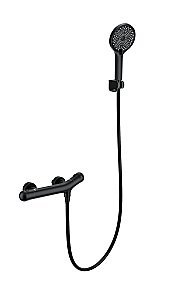 Смеситель для душа с термостатом WONZON & WOGHAND T-1000, Черный матовый (WW-B2057-A-MB) купить в интернет-магазине сантехники Sanbest