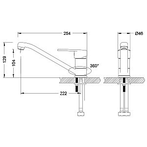 Смеситель для кухни Lemark Point LM0304C купить в интернет-магазине сантехники Sanbest