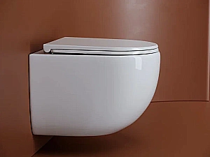 Унитаз подвесной Ceramica Nova UP CN4007 безободковый, с крышкой микролифт, слив-торнадо, белый купить в интернет-магазине Sanbest