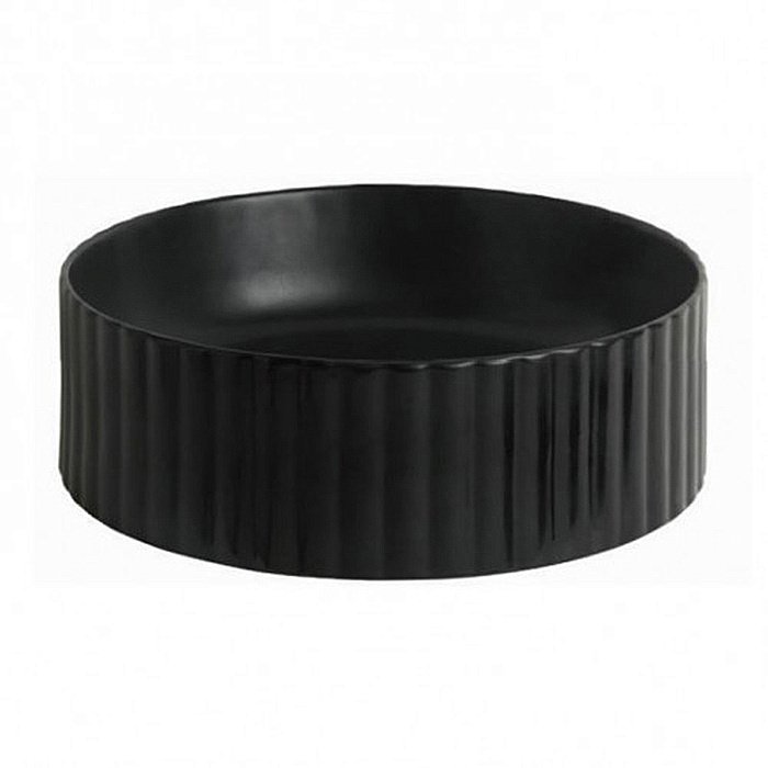 Раковина накладная Artceram Millerighe 44 OSL010 17 00 черная матовая купить в интернет-магазине Sanbest