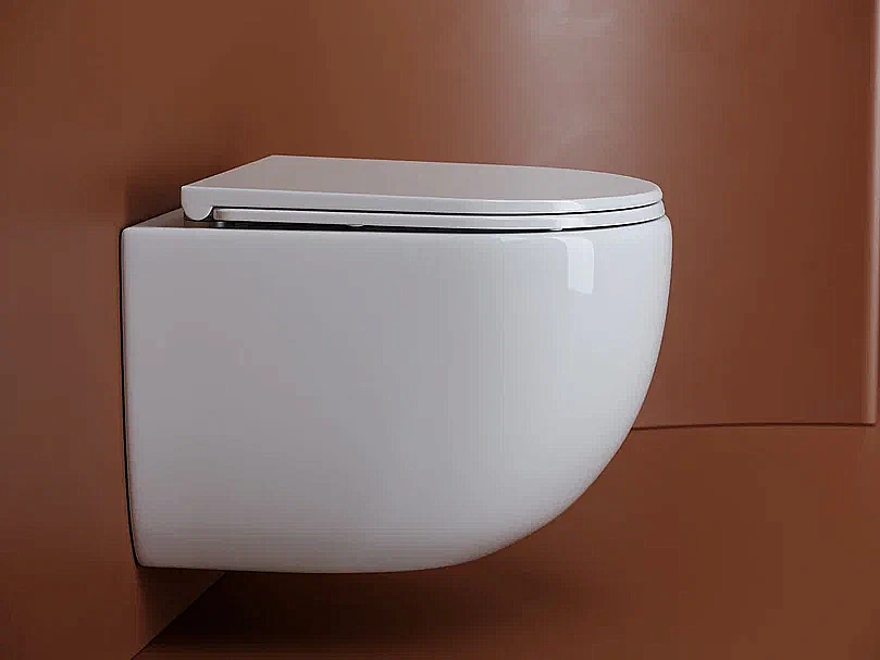 Унитаз подвесной Ceramica Nova UP CN4007 безободковый, с крышкой микролифт, слив-торнадо, белый купить в интернет-магазине Sanbest