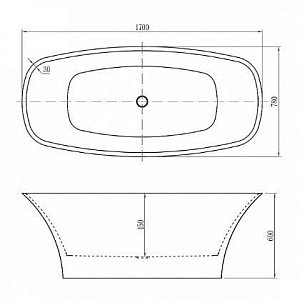 Акриловая ванна Aquanet Pleasure 170x78 купить в интернет-магазине Sanbest