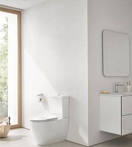 Унитаз напольный Grohe Essence Ceramic 39572 578 безободковый, с бачком купить в интернет-магазине Sanbest