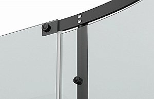 Душевой уголок Bravat BLACKLINE BS090.1110A 90х90 стекло прозрачное/профиль черный купить в интернет-магазине Sanbest