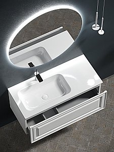 Тумба с раковиной Sancos Very VR100LW + CN7014 100 для ванной в интернет-магазине Sanbest