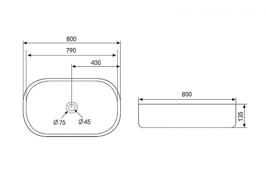 Раковина накладная ABBER Bequem AC2110 белая купить в интернет-магазине Sanbest