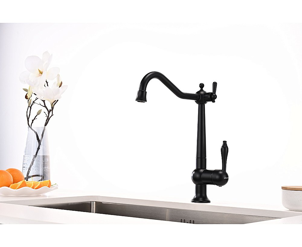 Смеситель для кухни Paulmark Retro Re213226-AN антрацит купить в интернет-магазине сантехники Sanbest