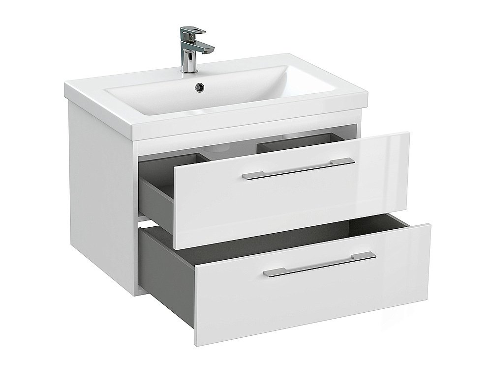 Мебель для ванной подвесная Cersanit LARA 70 белая для ванной в интернет-магазине Sanbest
