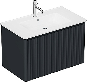 Тумба с раковиной и столешницей Allen Brau Gravity 80 1.370017.AM антрацит матовый для ванной в интернет-магазине Sanbest