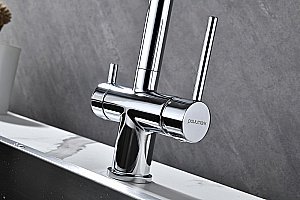 Смеситель для кухни Paulmark Serpentine Se213222-CR хром купить в интернет-магазине сантехники Sanbest