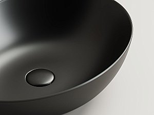 Раковина накладная Ceramica Nova Element CN6017MB черная матовая купить в интернет-магазине Sanbest