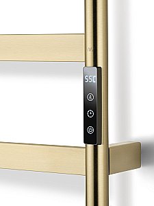 Полотенцесушитель электрический WONZON & WOGHAND DÜSSELDORF, Брашированное золото (WW-A204-BG) купить в интернет-магазине сантехники Sanbest