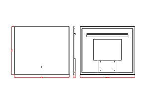 Зеркало Boheme Modern 80х70 543-080-CR хром в ванную от интернет-магазине сантехники Sanbest
