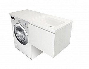 Тумба с раковиной подвесная Эстет Даллас Люкс 120 правая для ванной в интернет-магазине Sanbest