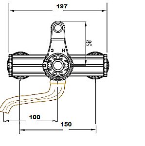 Смеситель для раковины Bronze De Luxe WINDSOR 10112 купить в интернет-магазине сантехники Sanbest