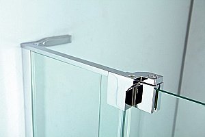Душевой уголок Cezares Slider 80х80 SLIDER-AH-1-90-70/80-GRIGIO-NERO стекло серое тонированное/профиль черный матовый купить в интернет-магазине Sanbest
