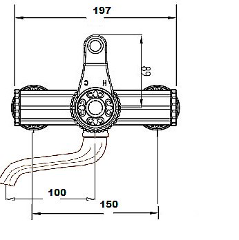 Смеситель для раковины Bronze De Luxe WINDSOR 10112 купить в интернет-магазине сантехники Sanbest