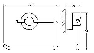 Держатель для туалетной бумаги FBS Nostalgy NOS 056 купить в интернет-магазине сантехники Sanbest