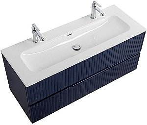 Тумба с раковиной Cezares DUET-N 120 DUET-N-1200-2C-SO-SPF-P сапфир для ванной в интернет-магазине Sanbest