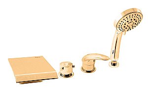 Смеситель на борт ванны RAV-Slezak DUNAJ D473.5PZ золото купить в интернет-магазине сантехники Sanbest